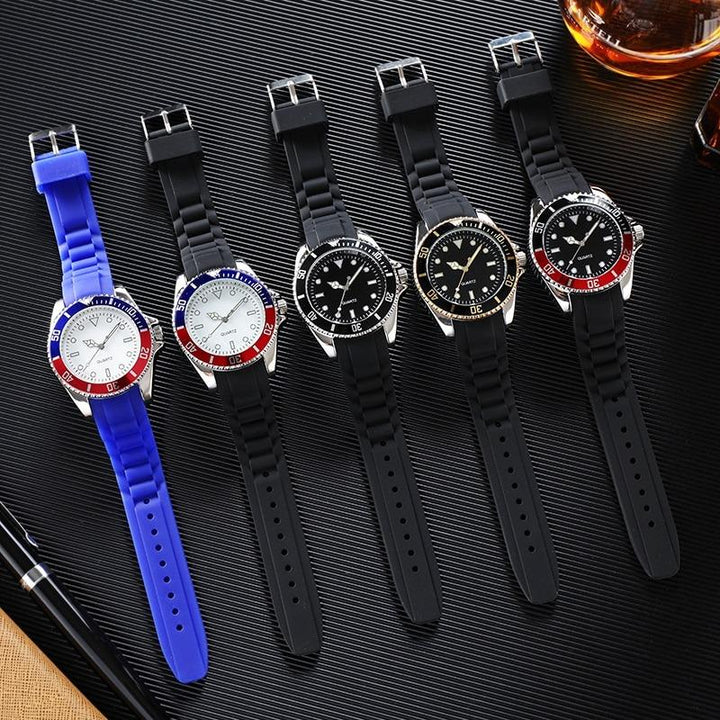 Watch - Spinning Bezel Dial Silicone Strap Quartz Watch