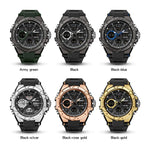 Watch - Sporty Digital Dual Time Display Luminous Quartz Watch