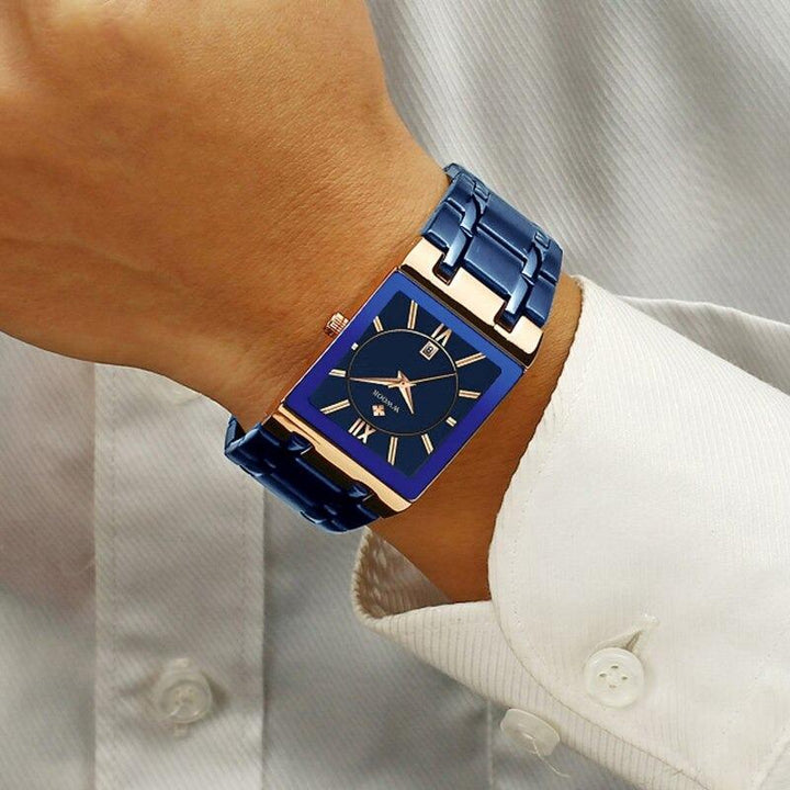 Watch - Square Fashion Steel Band Quartz Watch