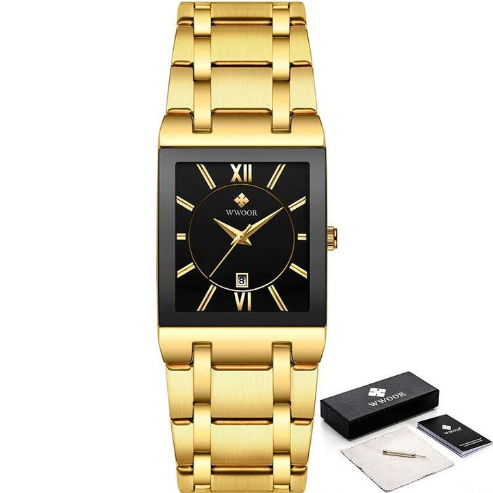 Watch - Square Fashion Steel Band Quartz Watch