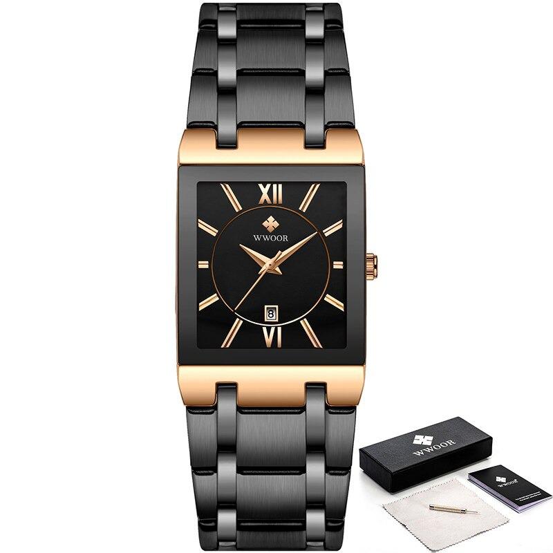 Watch - Square Fashion Steel Band Quartz Watch