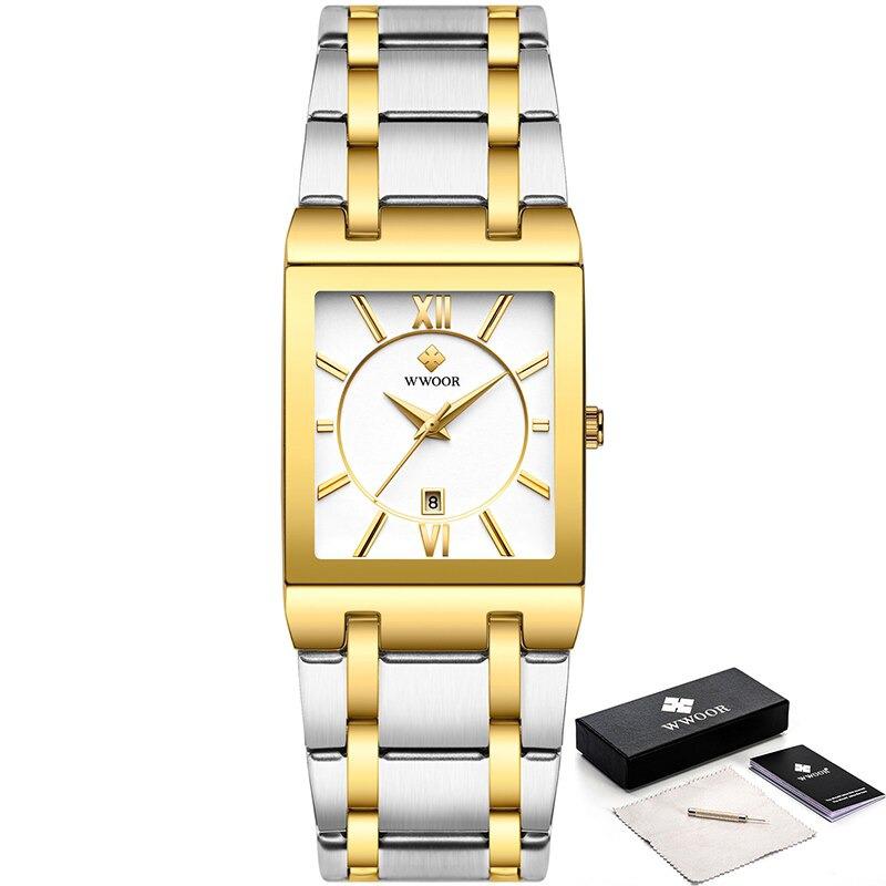 Watch - Square Fashion Steel Band Quartz Watch