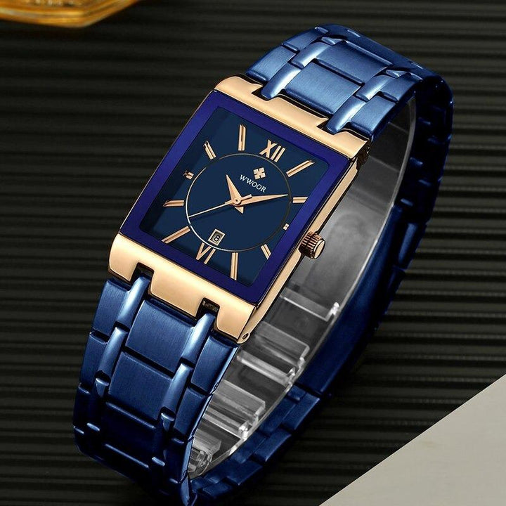 Watch - Square Fashion Steel Band Quartz Watch