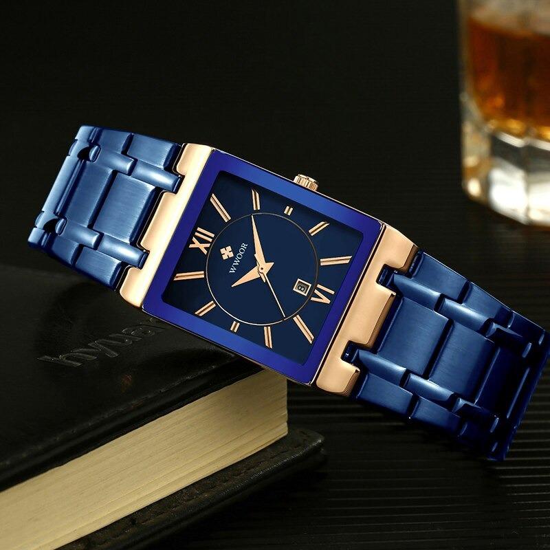 Watch - Square Fashion Steel Band Quartz Watch