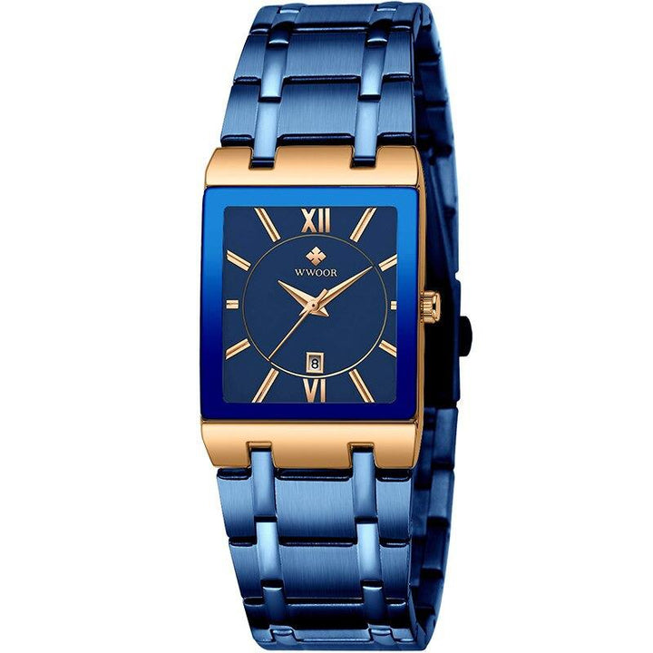 Watch - Square Fashion Steel Band Quartz Watch