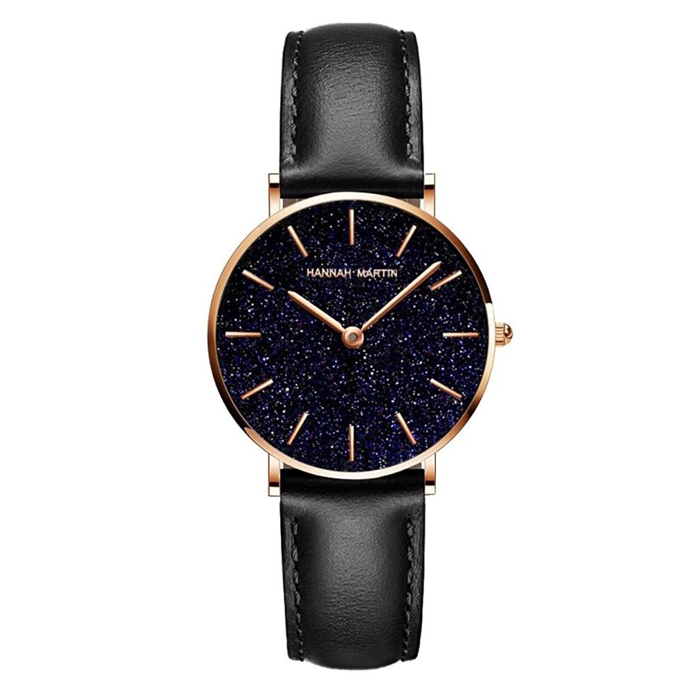 Watch - Starry Sky Dial With Stainless Steel Mesh Band Quartz Watch