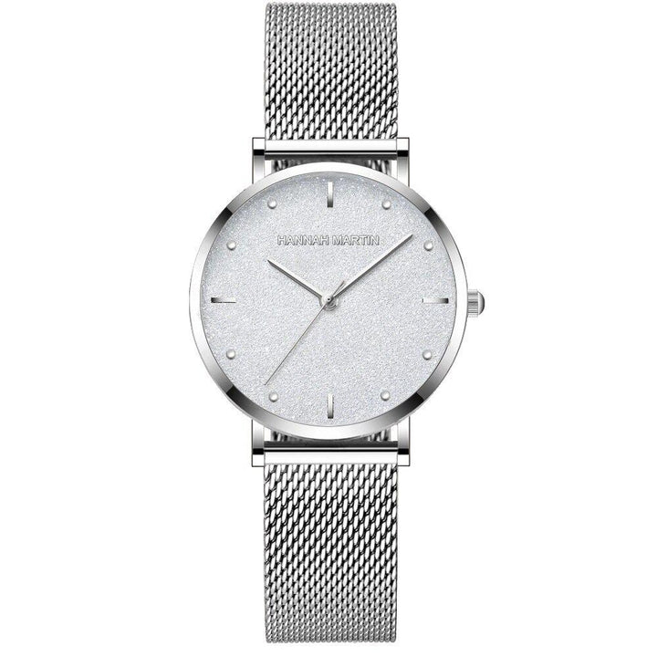 Watch - Starry Sky Dial With Stainless Steel Mesh Band Quartz Watch