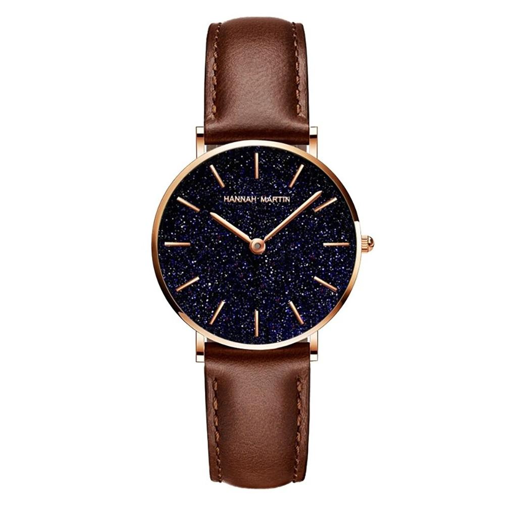 Watch - Starry Sky Dial With Stainless Steel Mesh Band Quartz Watch