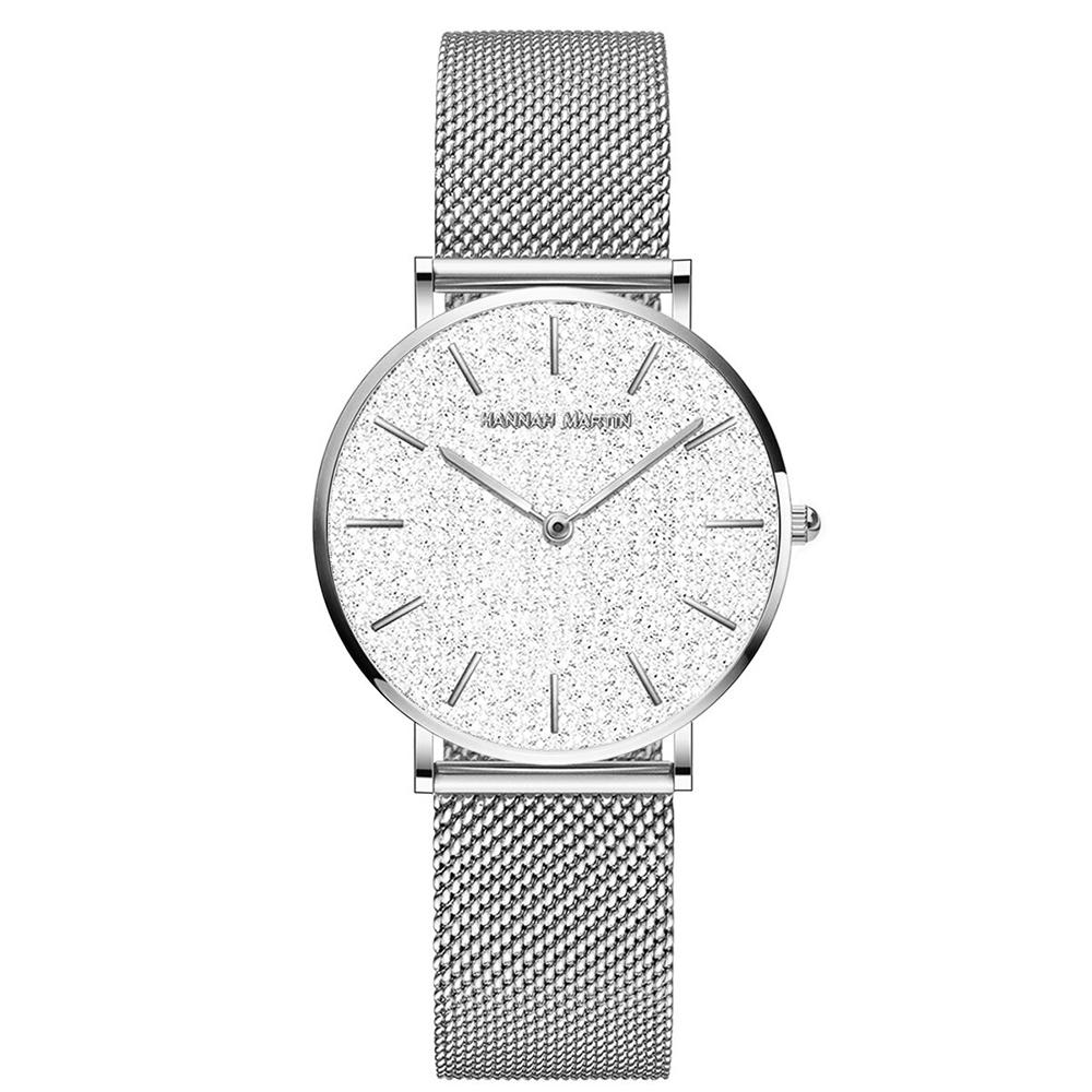 Watch - Starry Sky Dial With Stainless Steel Mesh Band Quartz Watch