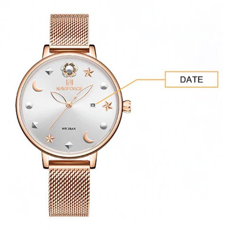 Watch - Stars And Floral Designed Quartz Wristwatch