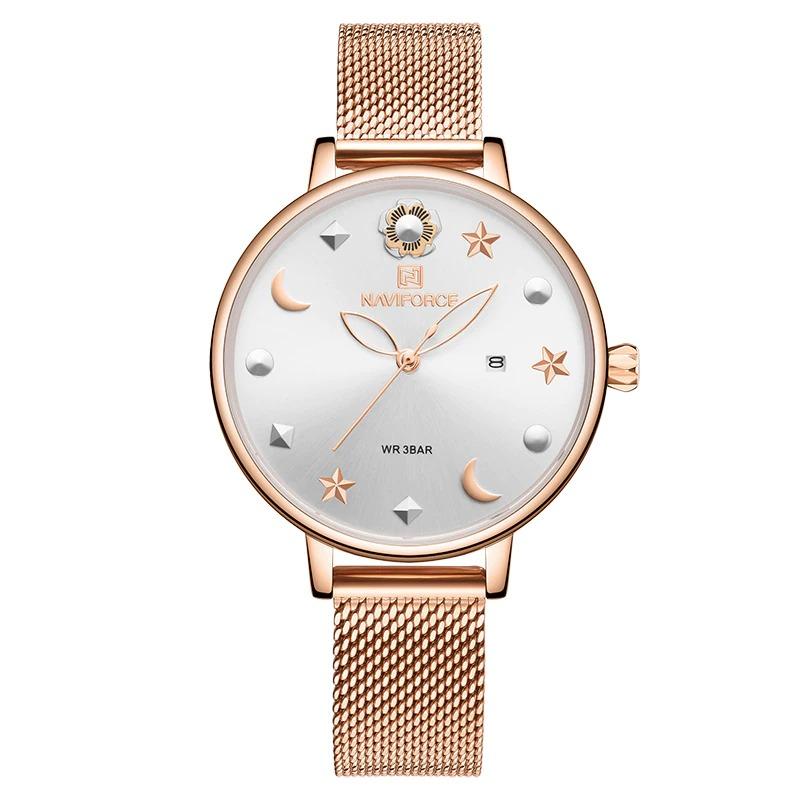 Watch - Stars And Floral Designed Quartz Wristwatch