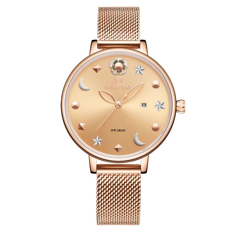 Watch - Stars And Floral Designed Quartz Wristwatch