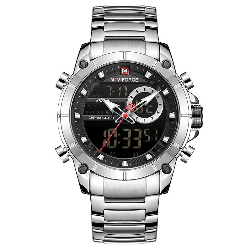 Watch - Striking Digital Dual Time Display Chronograph Watch