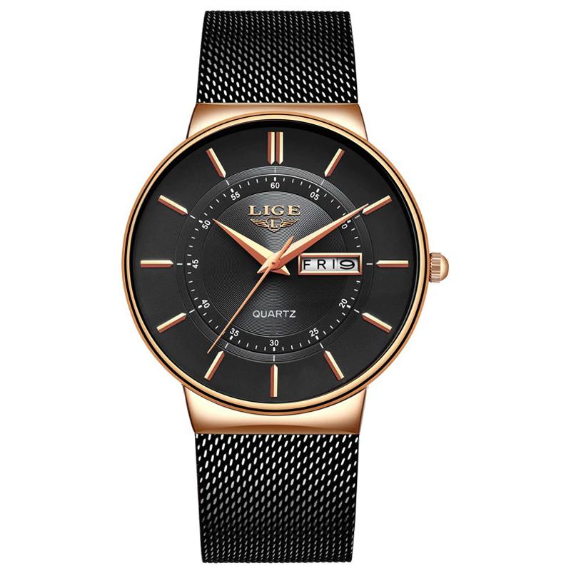 Watch - Striking Ultra Thin Stainless Steel Mesh Strap Quartz Watch