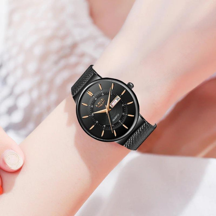 Watch - Striking Ultra Thin Stainless Steel Mesh Strap Quartz Watch