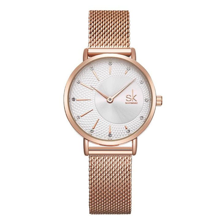 Watch - Stunning Rhinestones With Mesh Band Quartz Watch