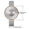 Watch - Stylish Dial Design With Steel Mesh Strap Quartz Watch