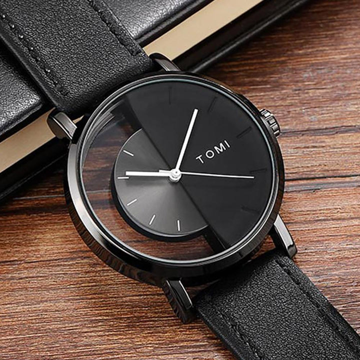 Watch - Stylish Minimalist Leather Band Quartz Watch