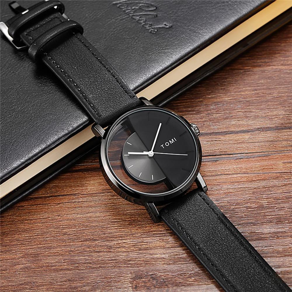 Watch - Stylish Minimalist Leather Band Quartz Watch