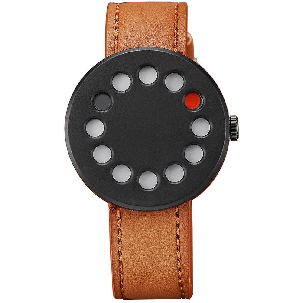 Watch - Stylish Minimalist Leather Band Quartz Watch