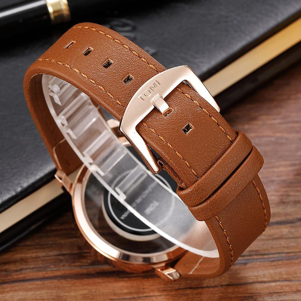 Watch - Stylish Minimalist Leather Band Quartz Watch