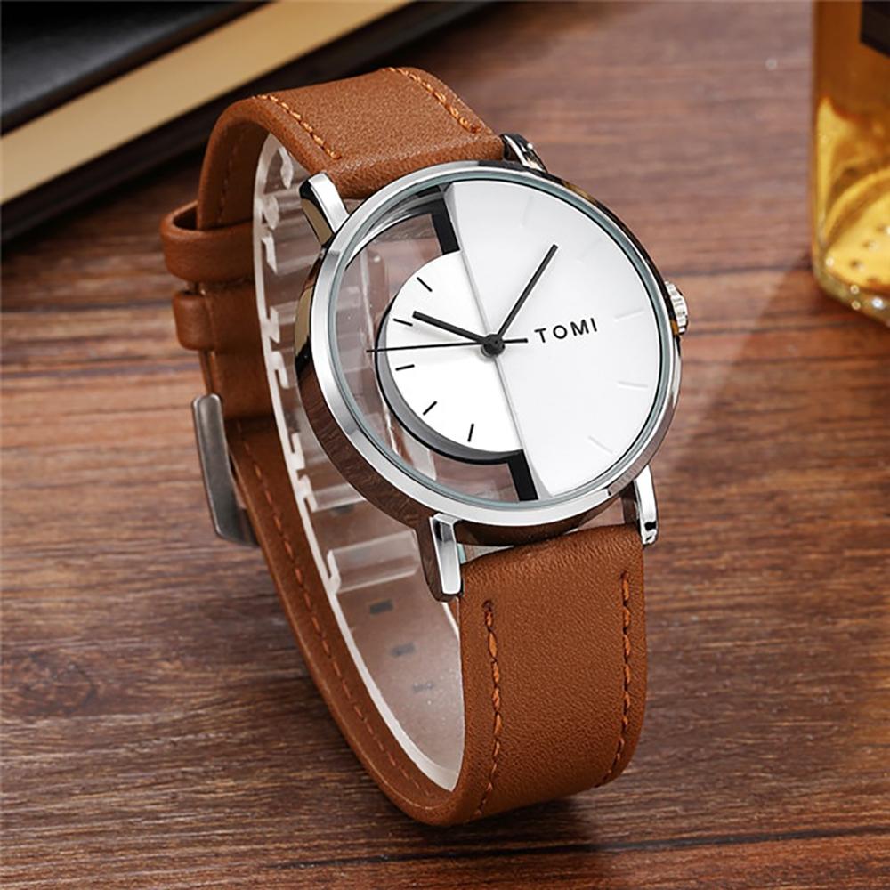 Watch - Stylish Minimalist Leather Band Quartz Watch