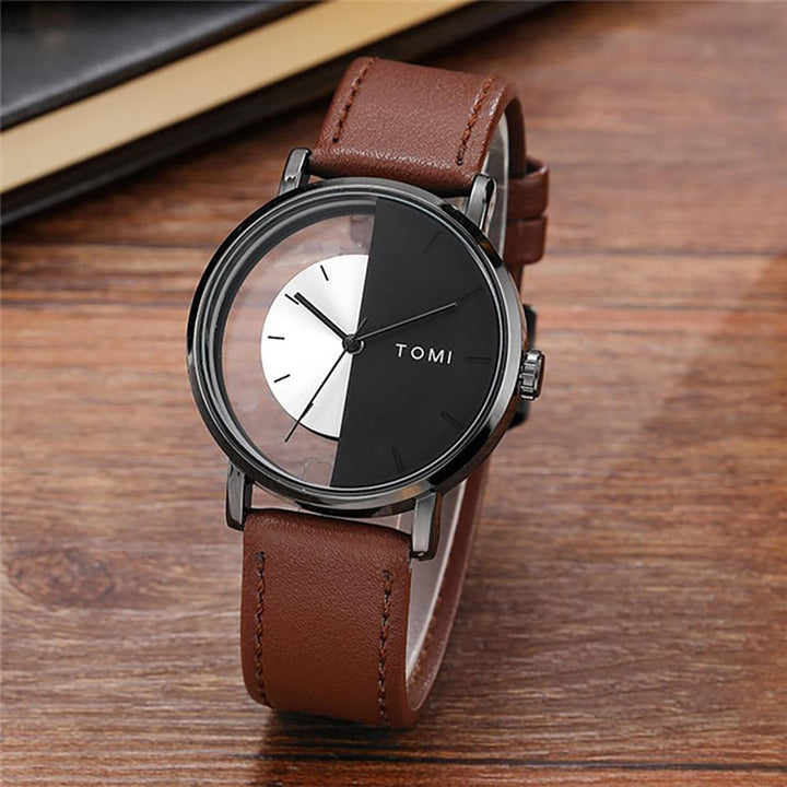 Watch - Stylish Minimalist Leather Band Quartz Watch