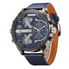 Watch - The Fearless: Leather Steel Strap Quartz Watch