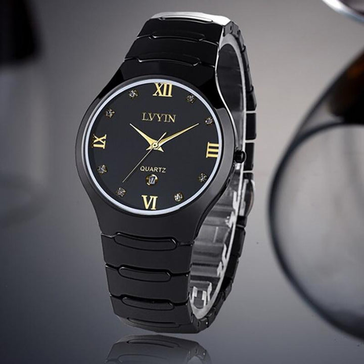 Watch - Timeless Couple's Ceramic Band Quartz Watch