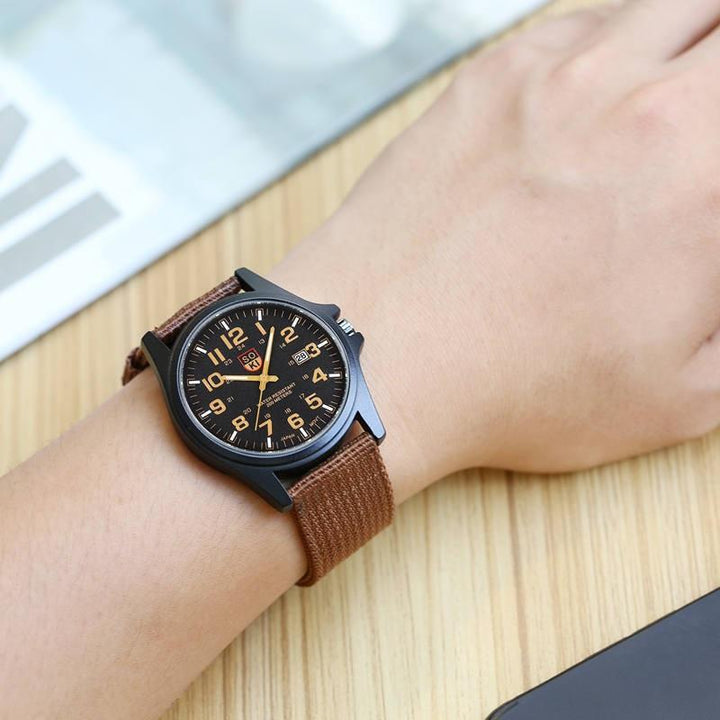 Watch - Timeless Urban Cool Fashion With Nylon Strap Quartz Watch