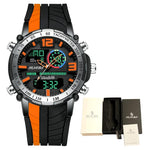Watch - Two-tone Color Silicone Band Chronograph Watch