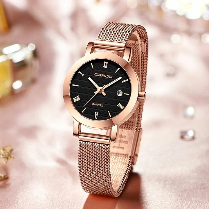 Watch - Ultra-slim Fashion Quartz Watch In Roman Numerals