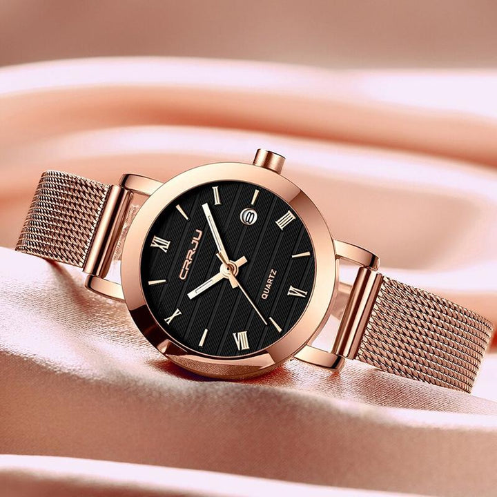 Watch - Ultra-slim Fashion Quartz Watch In Roman Numerals