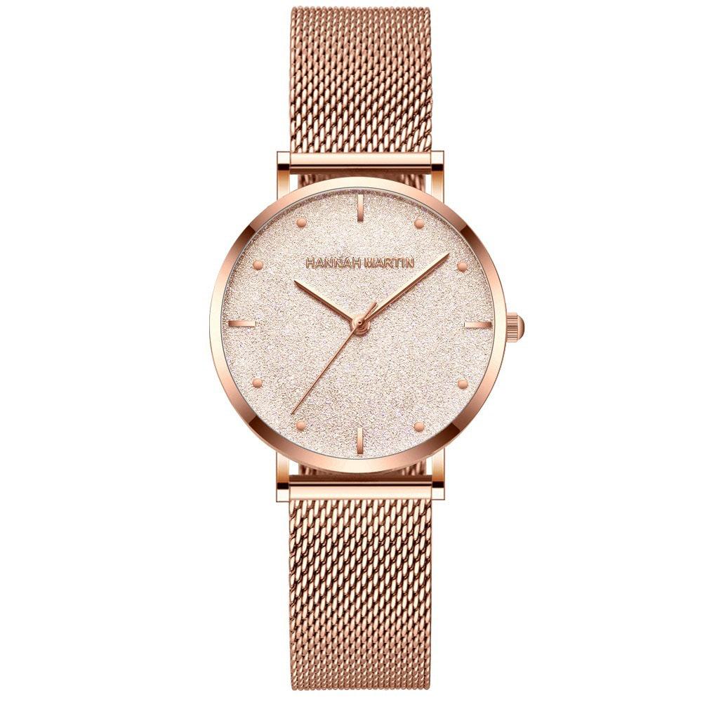 Ultra-Thin Stainless Steel Mesh Band Wristwatch For Women – Inspire Watch