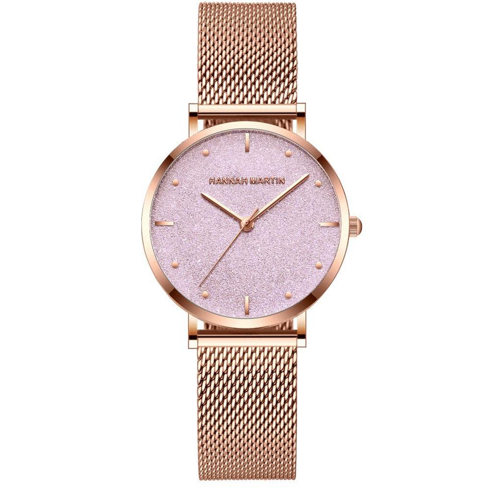 Watch - Ultra Thin Casual Stainless Steel Mesh Band Quartz Wristwatch