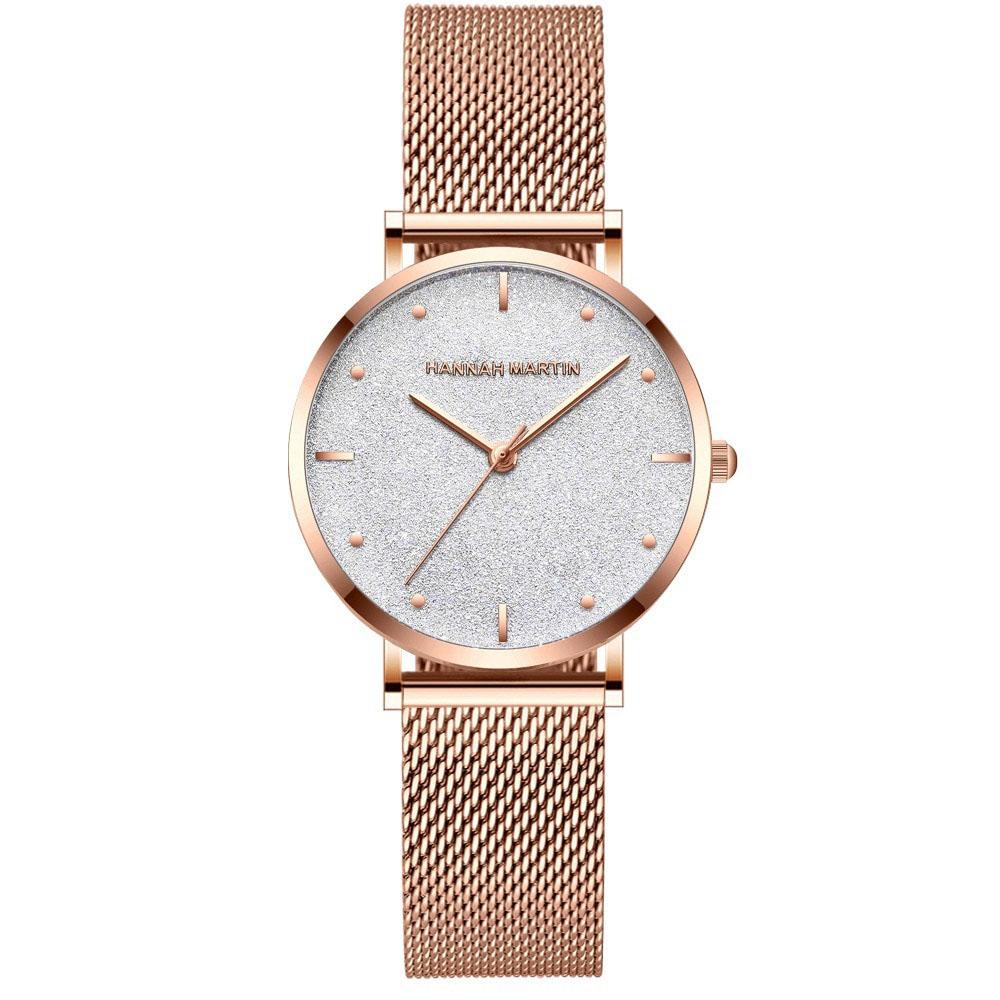 Watch - Ultra Thin Casual Stainless Steel Mesh Band Quartz Wristwatch