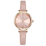 Watch - Ultra-Thin Glossy Dial Leather Band Quartz Watch