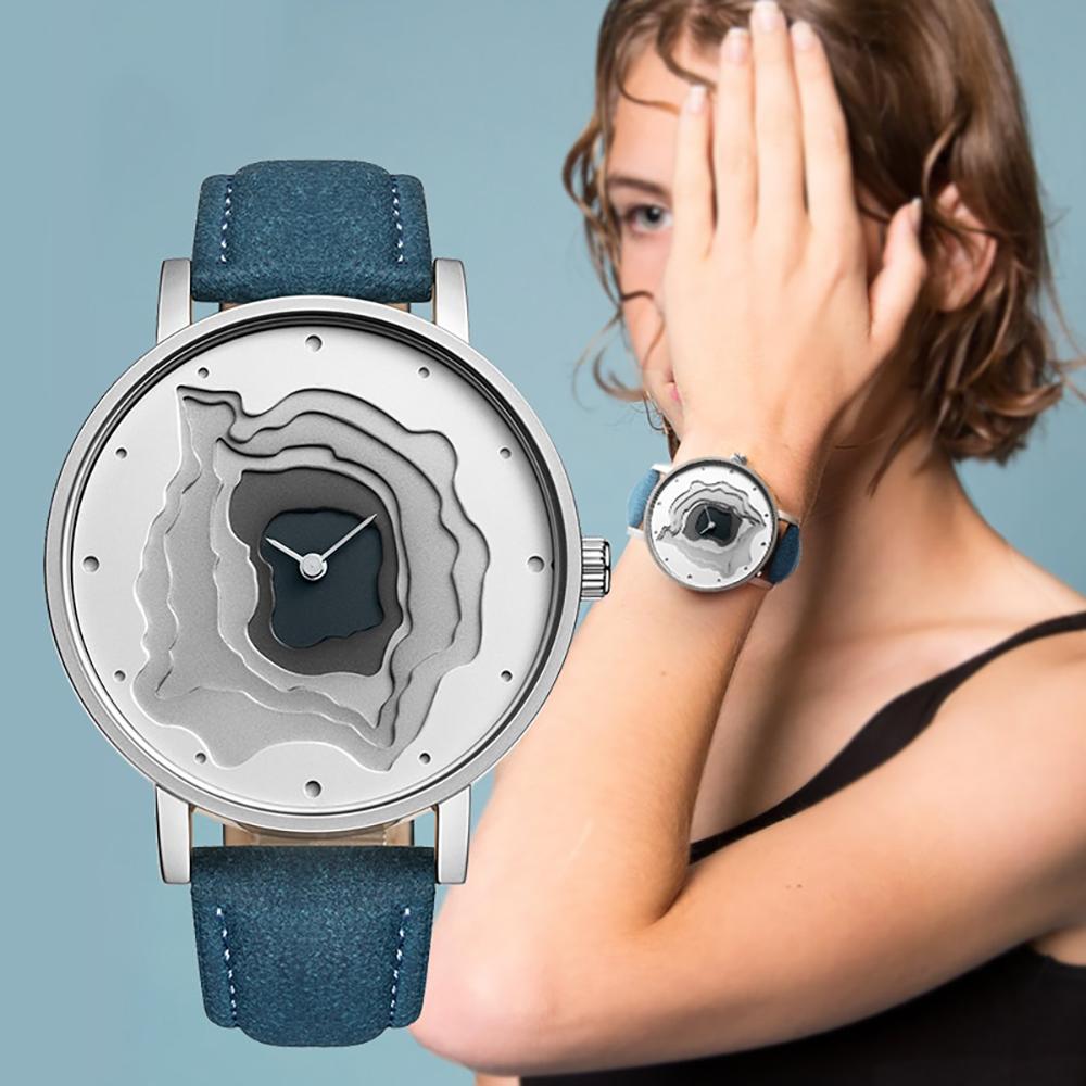 Watch - Unique Vintage Leather Band Quartz Watch
