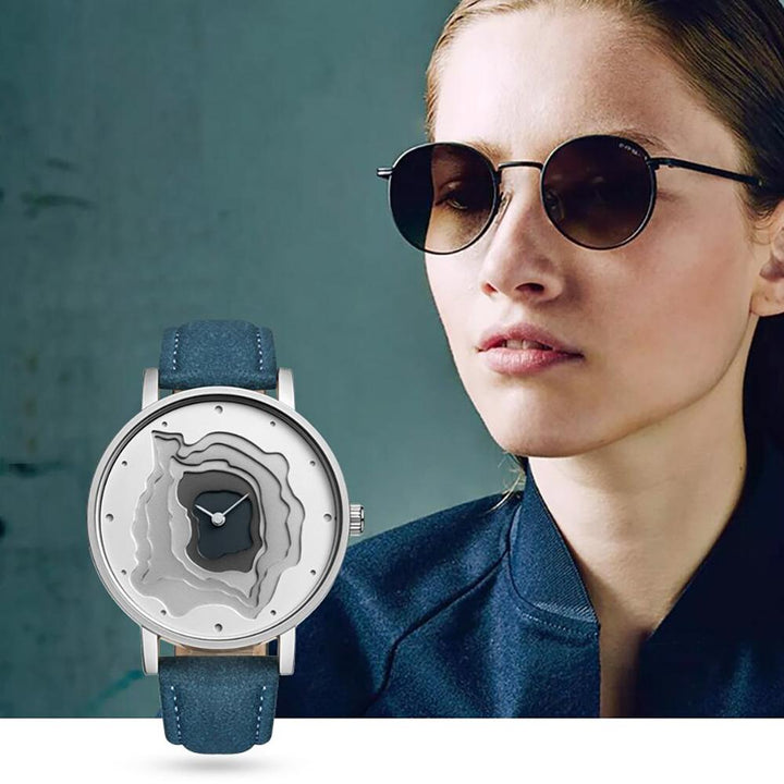 Watch - Unique Vintage Leather Band Quartz Watch