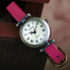 Vintage Glam Roman Numerals Dial with Vegan Leather Strap Quartz Watches
