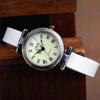 Vintage Vegan Leather Quartz Watch in Roman Numeral
