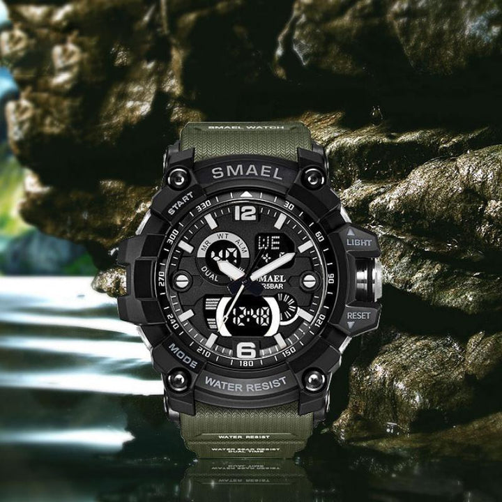 Watch - Water-Resistant Military Sports Digital Quartz Watch