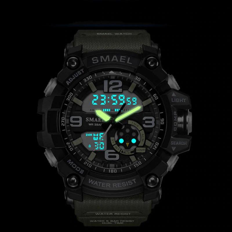 Watch - Water-Resistant Military Sports Digital Quartz Watch