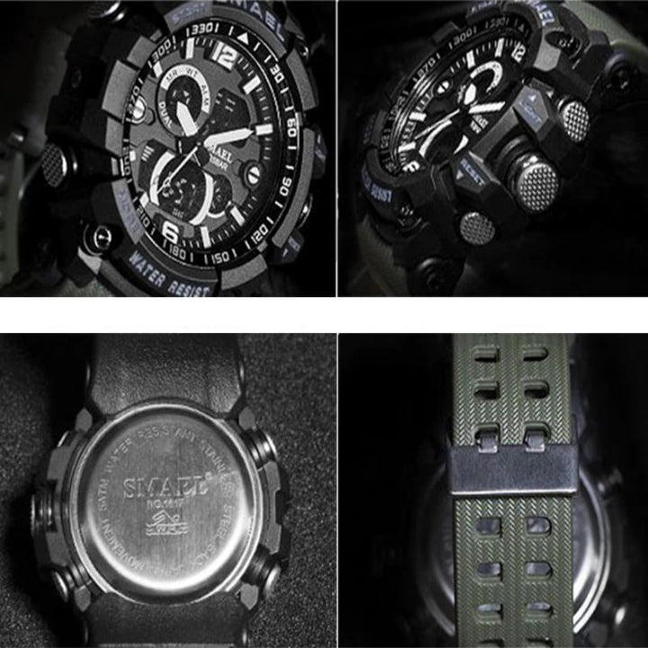 Watch - Water-Resistant Military Sports Digital Quartz Watch