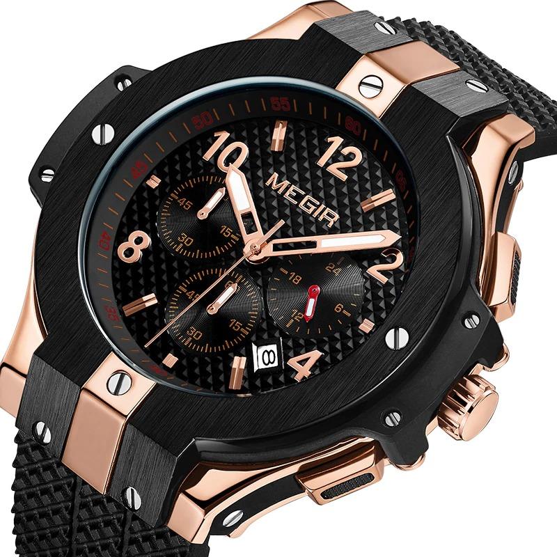 Watch - Water-Resistant Multi-Dial Chronograph Quartz Watch