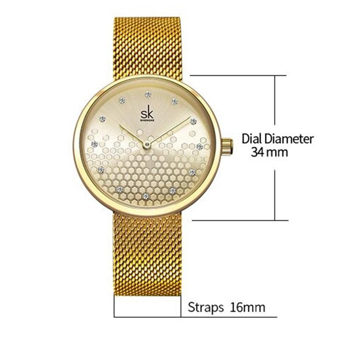 Watch - Waterproof Honeycomb Dial Quartz Watch