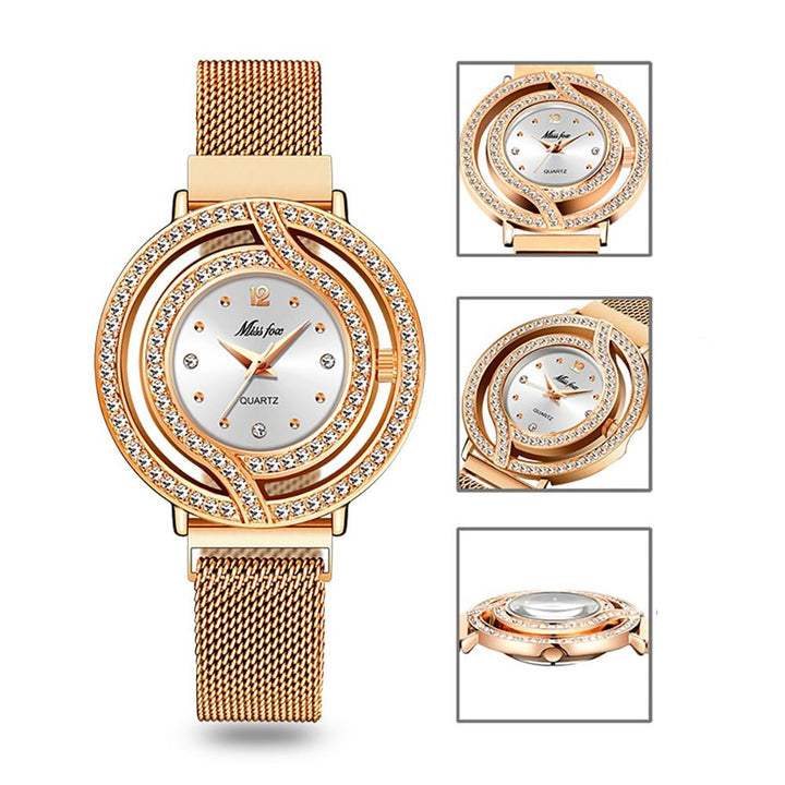 Watch - Waterproof Magnetic Mesh Band Quartz Watch