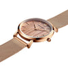 Watch - Wood Grain Dial With Ultra-Thin Mesh Band Quartz Watch