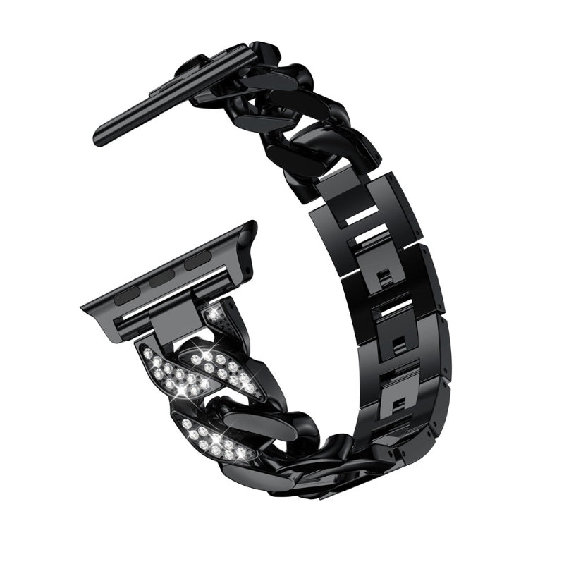 High-Fashion Chain with Rhinestone Replacement Strap for Apple Watches