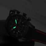 Luxurious Chronograph Sports Wristwatch with Silicone Band
